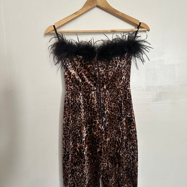 Leopard Velvet Jumpsuit