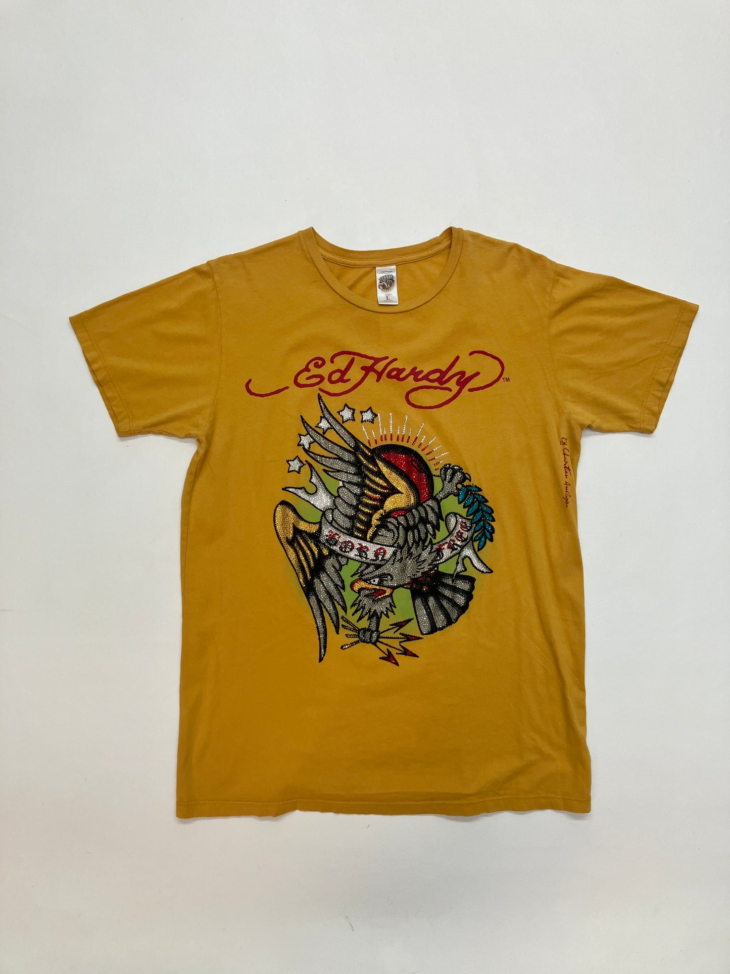 Y2K Ed Hardy Bedazzled Tee