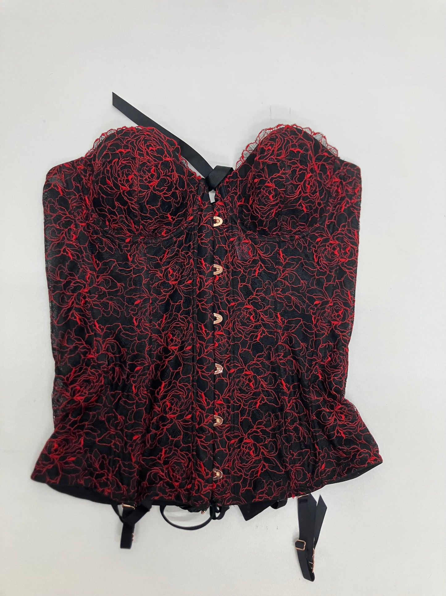 Savage x Fenty Red Lace Corset