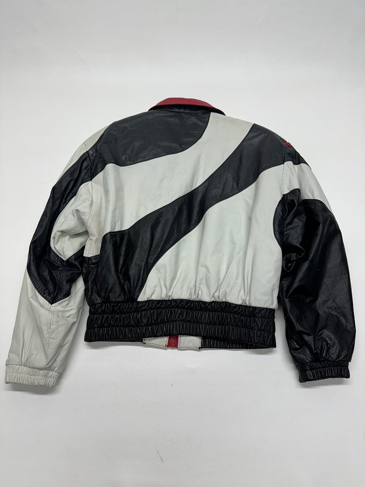 Vintage 80s Global Identity Leather Moto Jacket