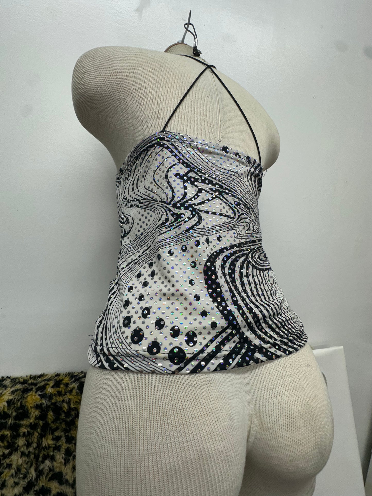 Sequins Y2K spaghetti top