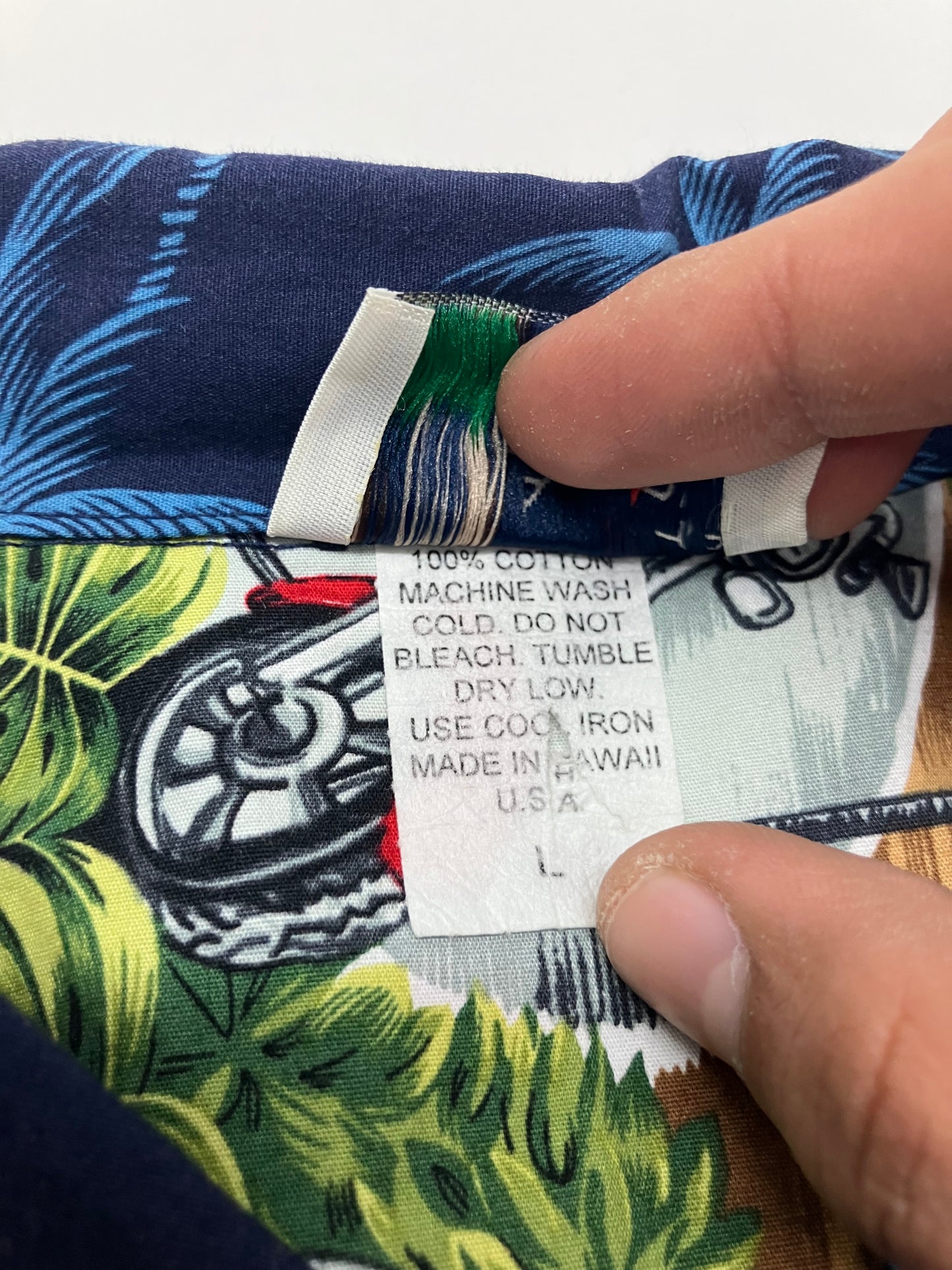 Vintage Made in USA Motorcycle Hawaiian Shirt