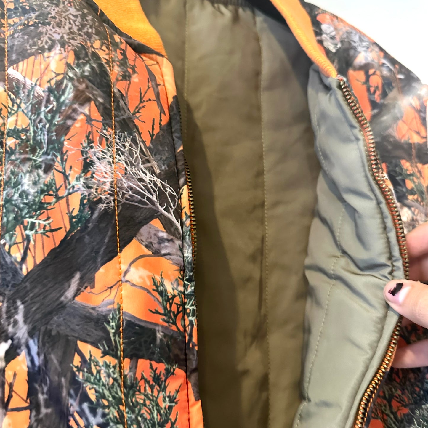 “Fucking Awesome” Reversible Orange Camo Vest