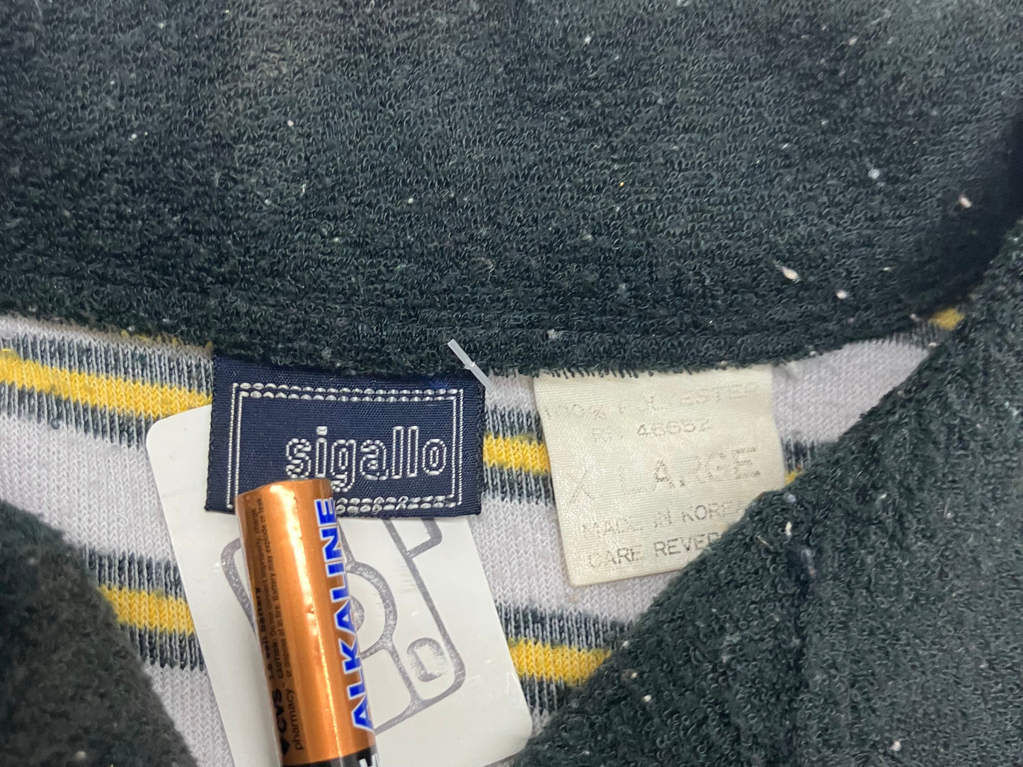 Vintage 1970’s Striped Yellow Polo Shirt