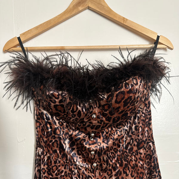 Leopard Velvet Jumpsuit