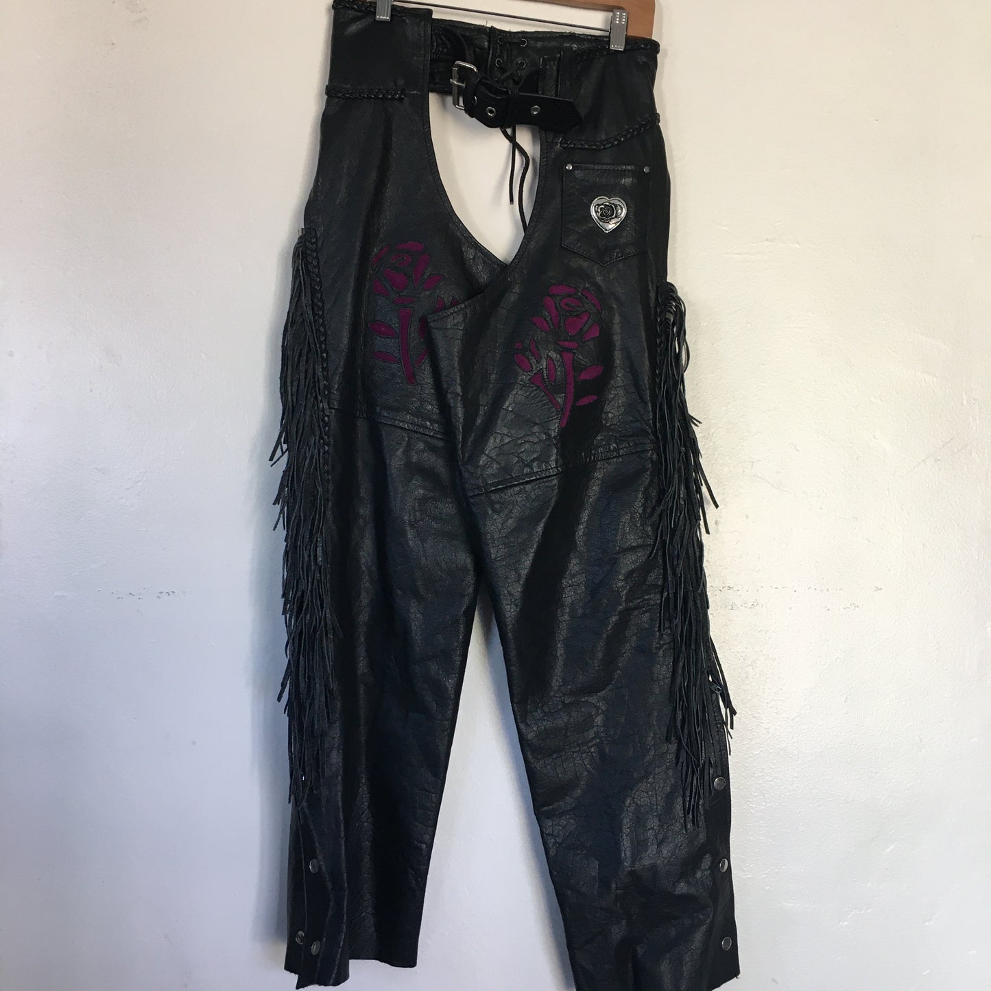 2 Piece Leather Set (chaps and vest)