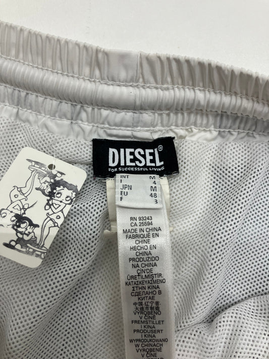 Diesel Embroidered Striped Swim Trunk/Board Shorts