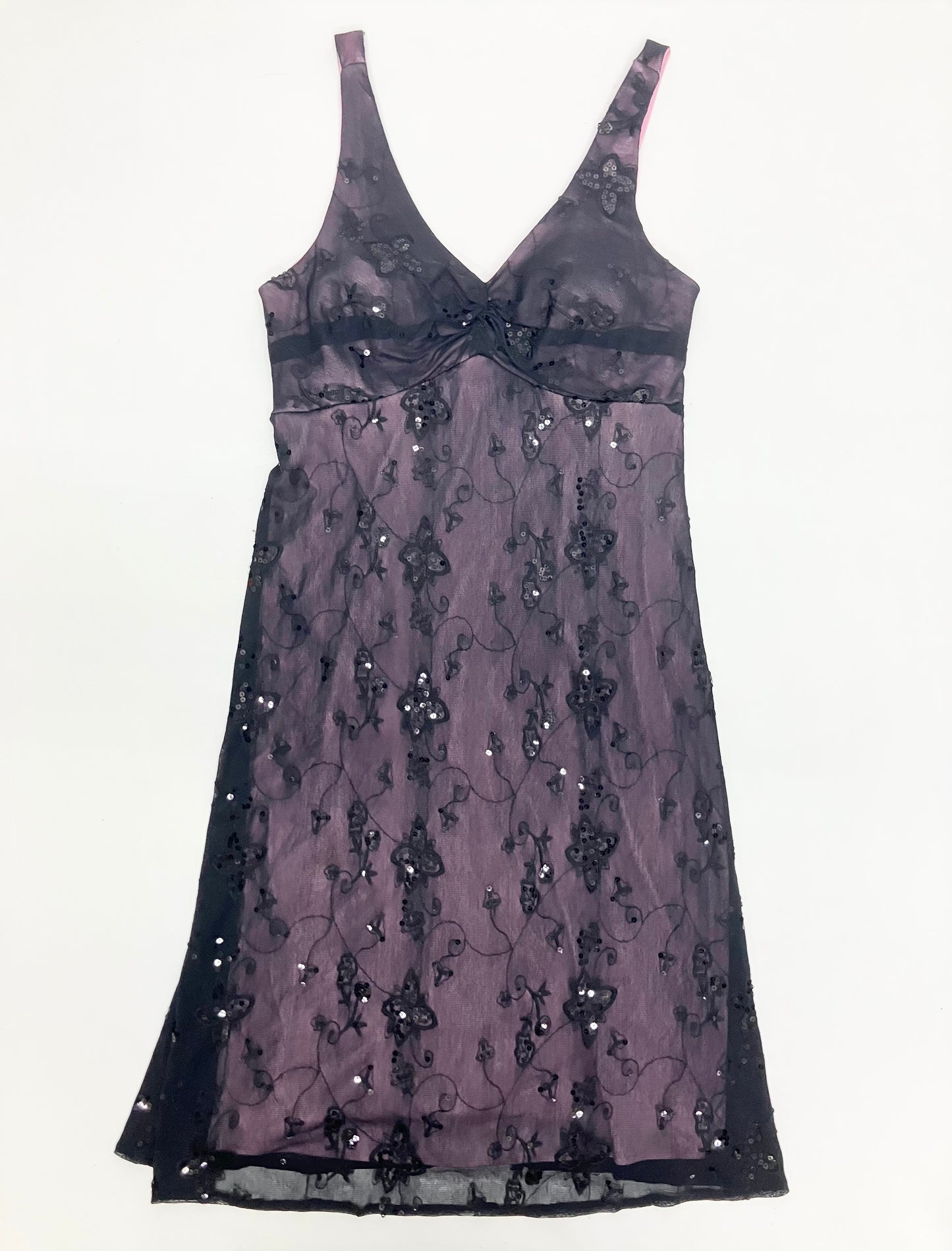 Y2k Sequins Pink Dress