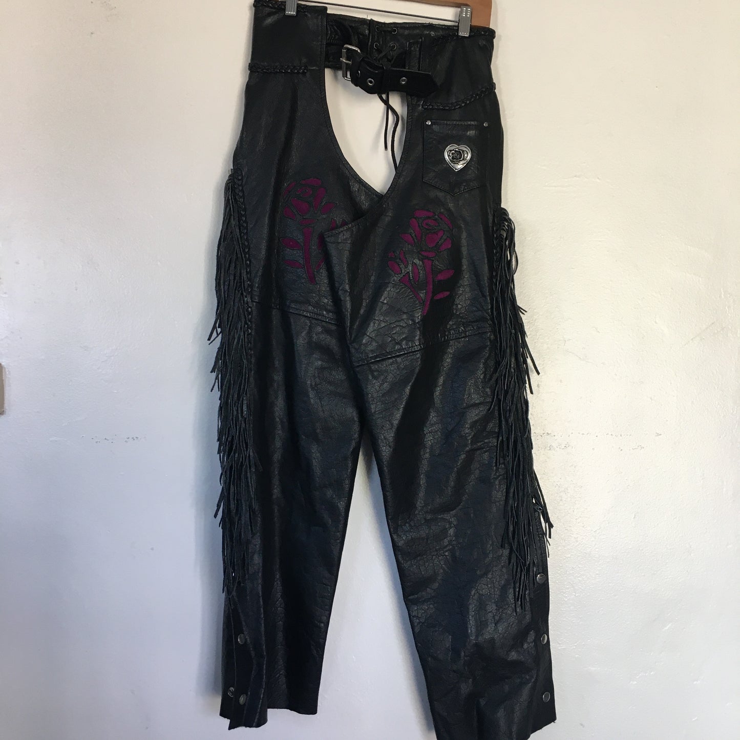 2 Piece Leather Set (chaps and vest)