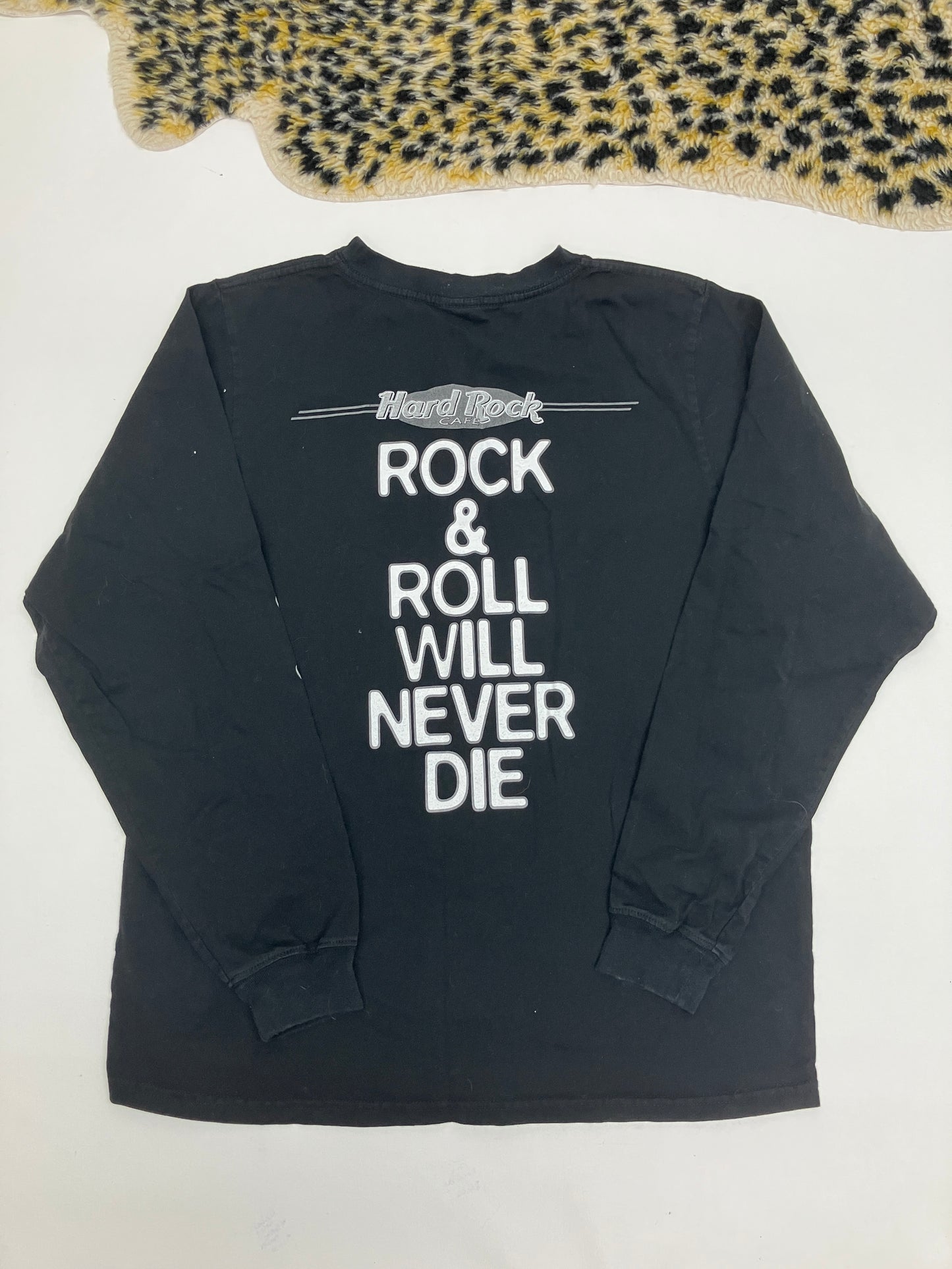 Vintage 90s Hard Rock Cafe Rock & Roll Long-Sleeve T-Shirt