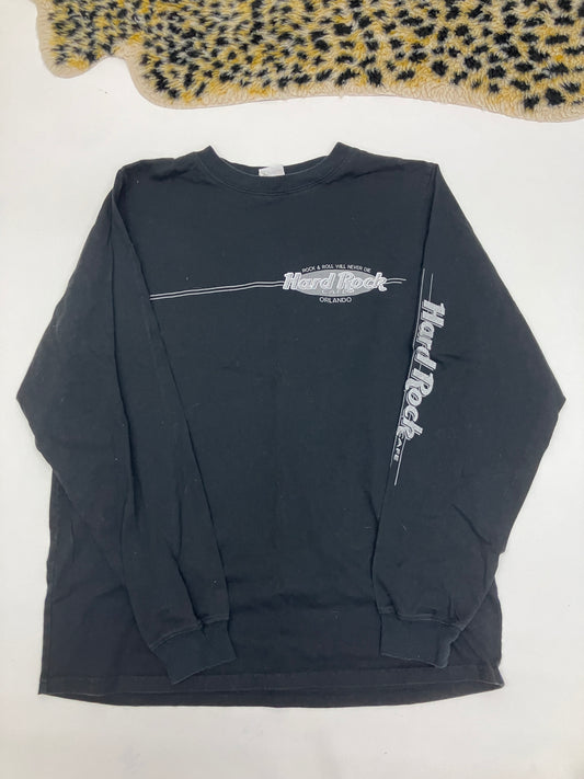 Vintage 90s Hard Rock Cafe Rock & Roll Long-Sleeve T-Shirt