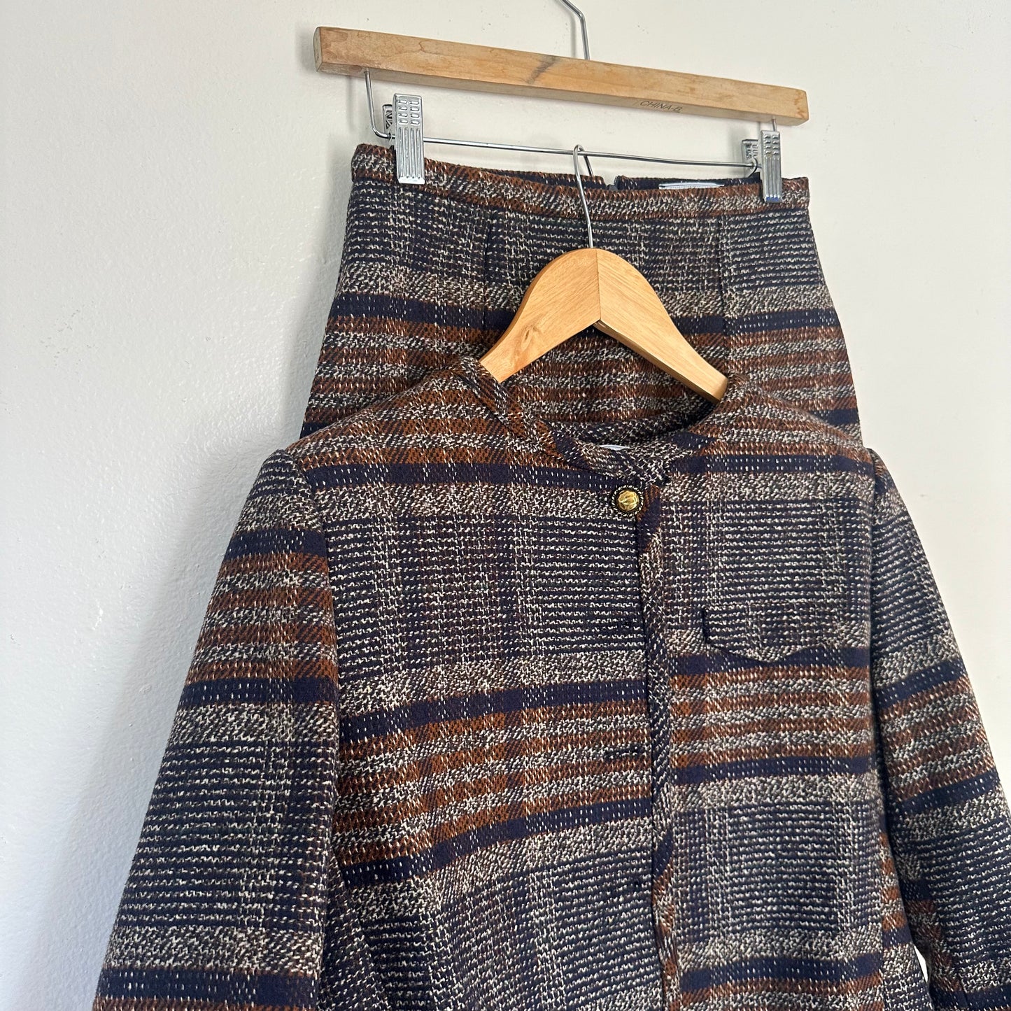 60s Inspired Plaid Set