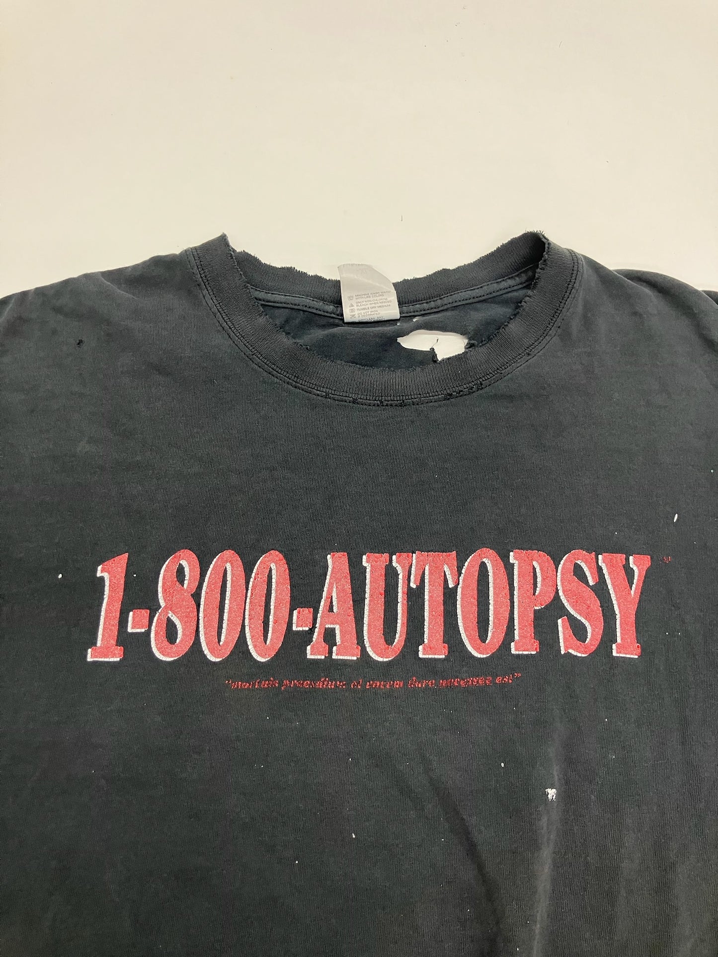 1-800-Autopsy Thrashed Graphic Tee
