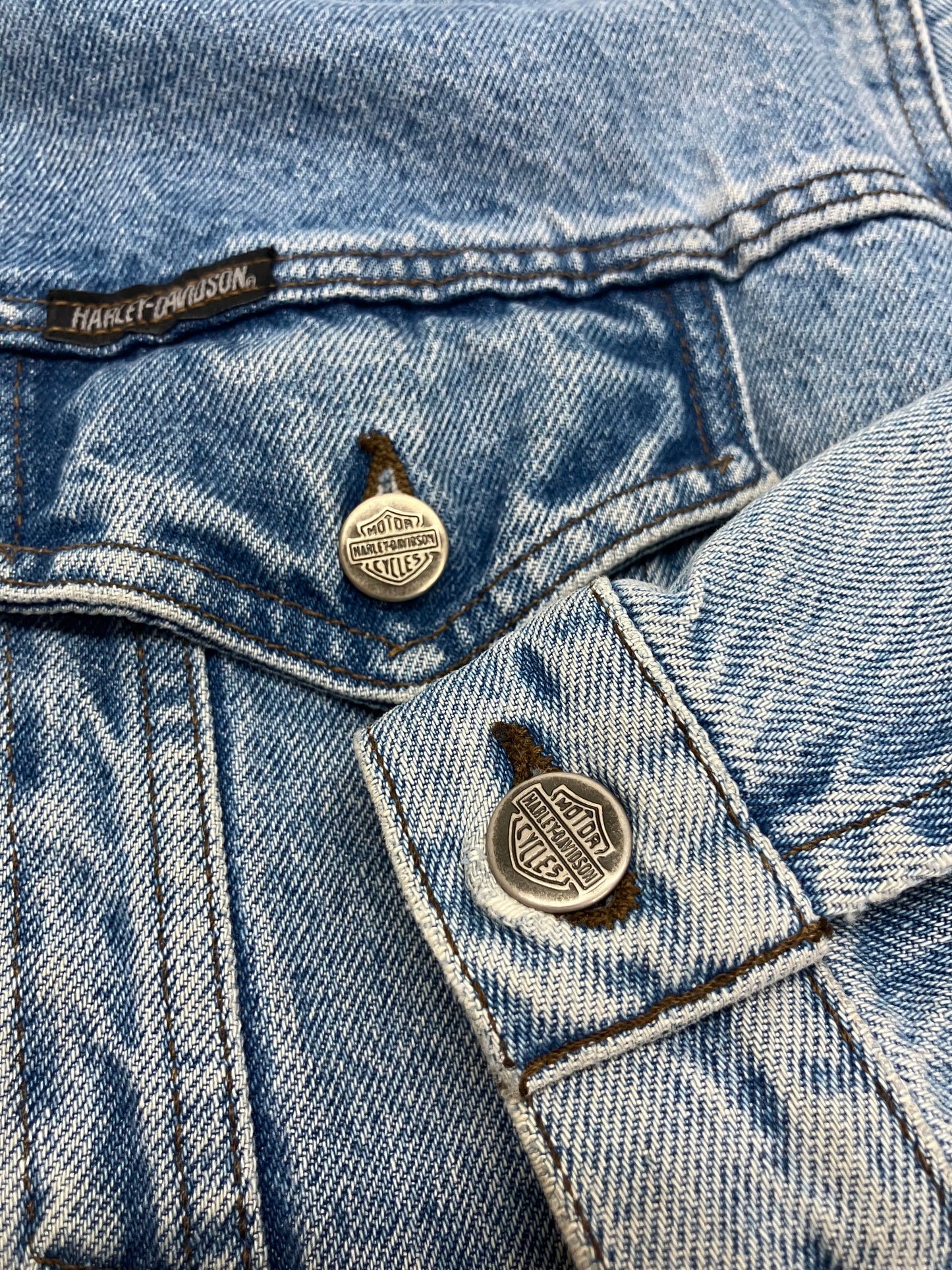 Vintage 90’s Harley Davidson Denim Jacket