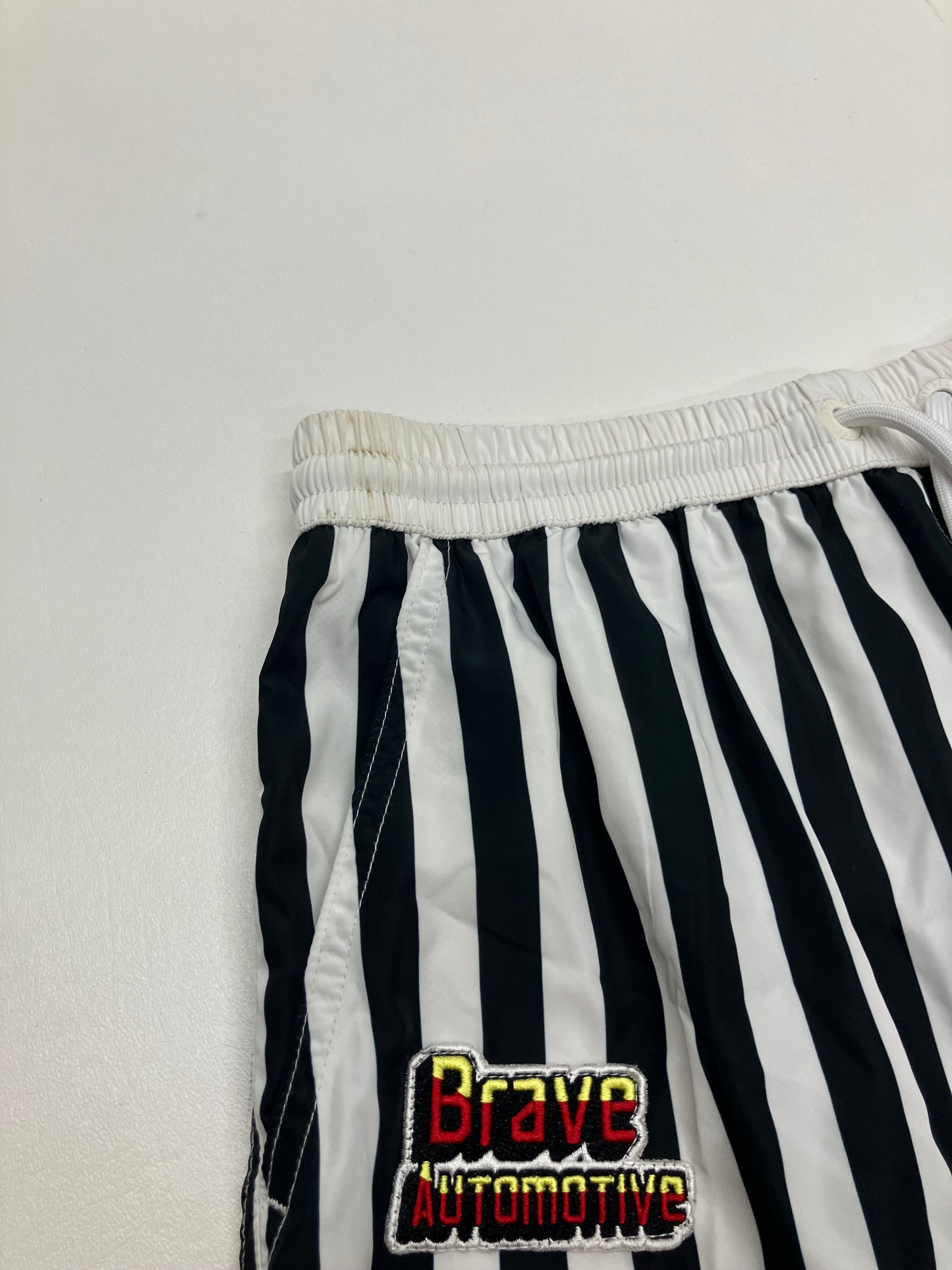 Diesel Embroidered Striped Swim Trunk/Board Shorts