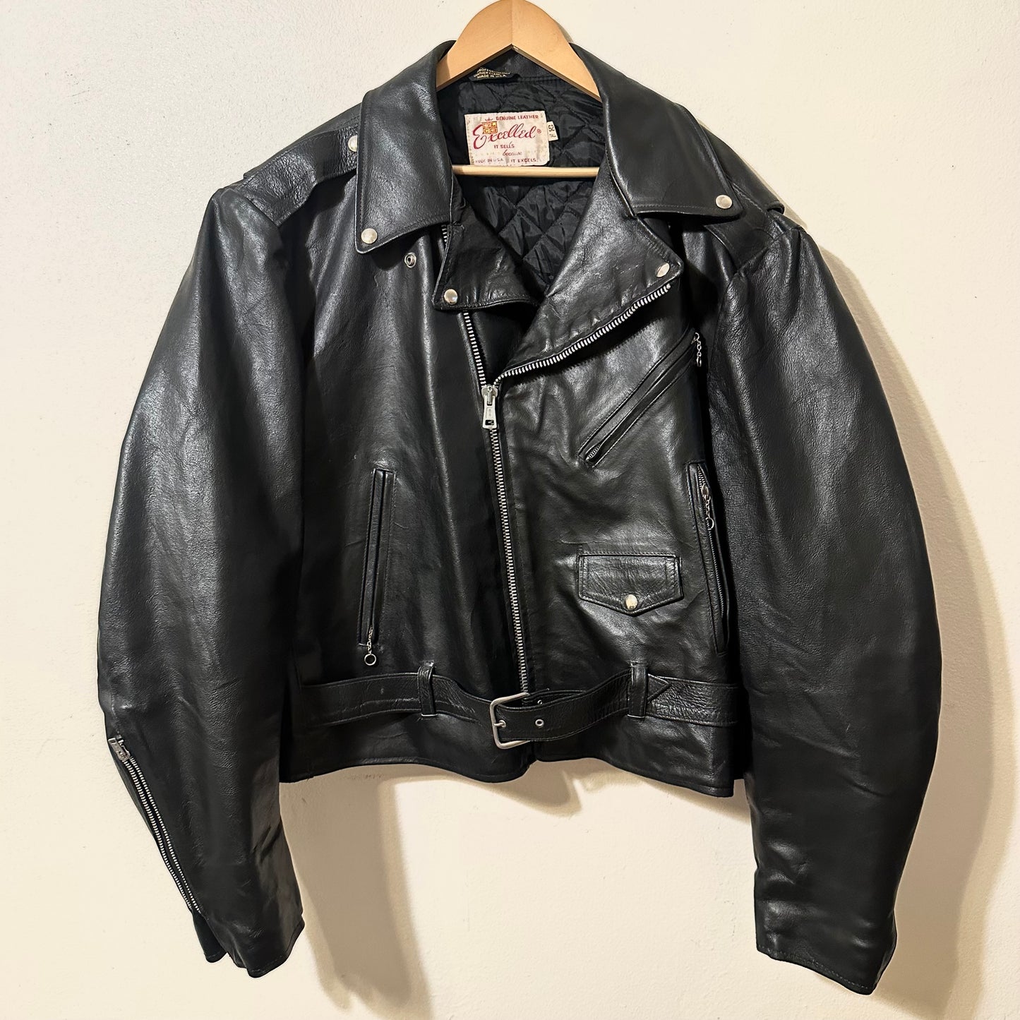 Vintage Excelled Leather Moto Jacket