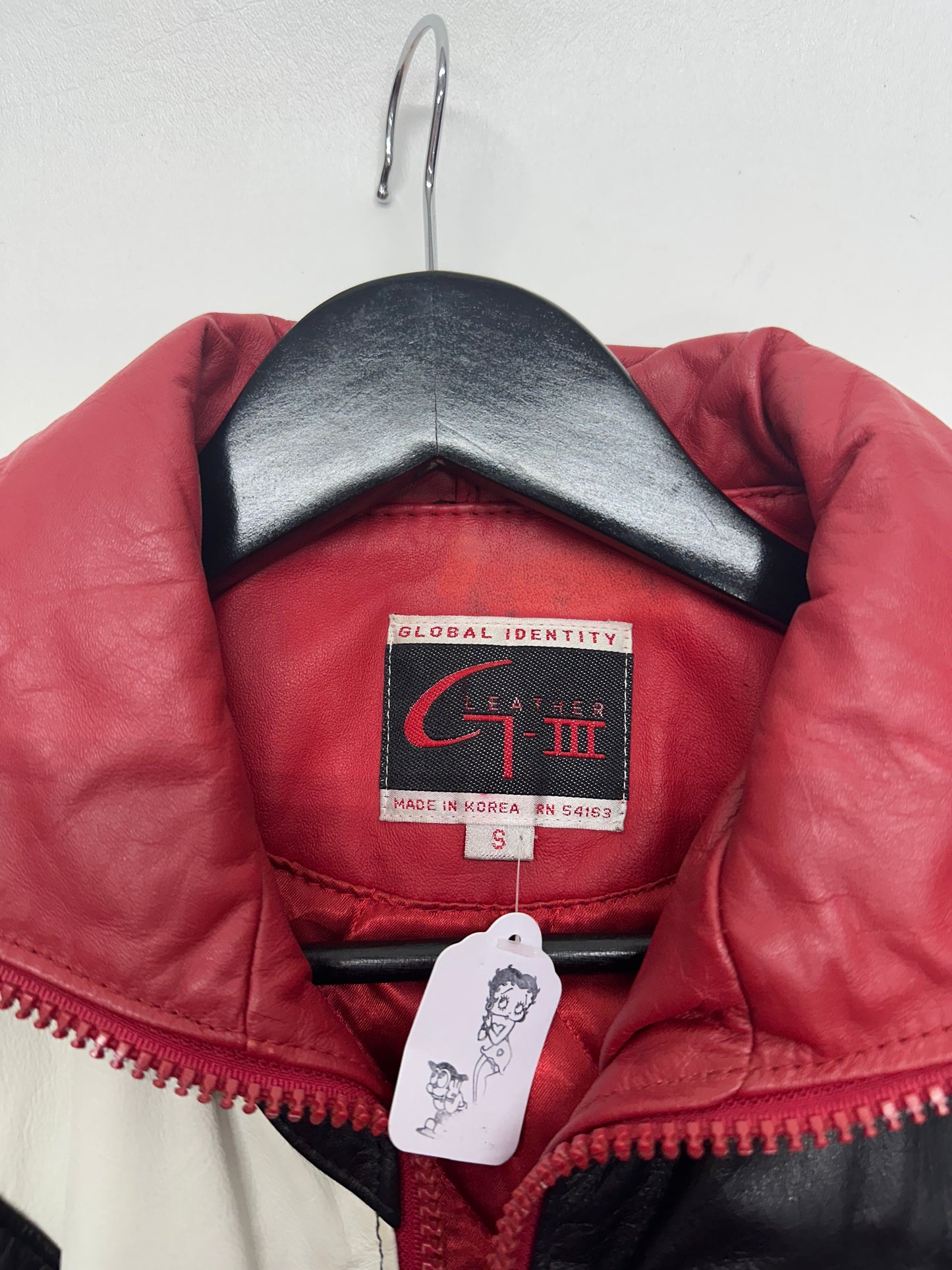 Vintage 80s Global Identity Leather Moto Jacket