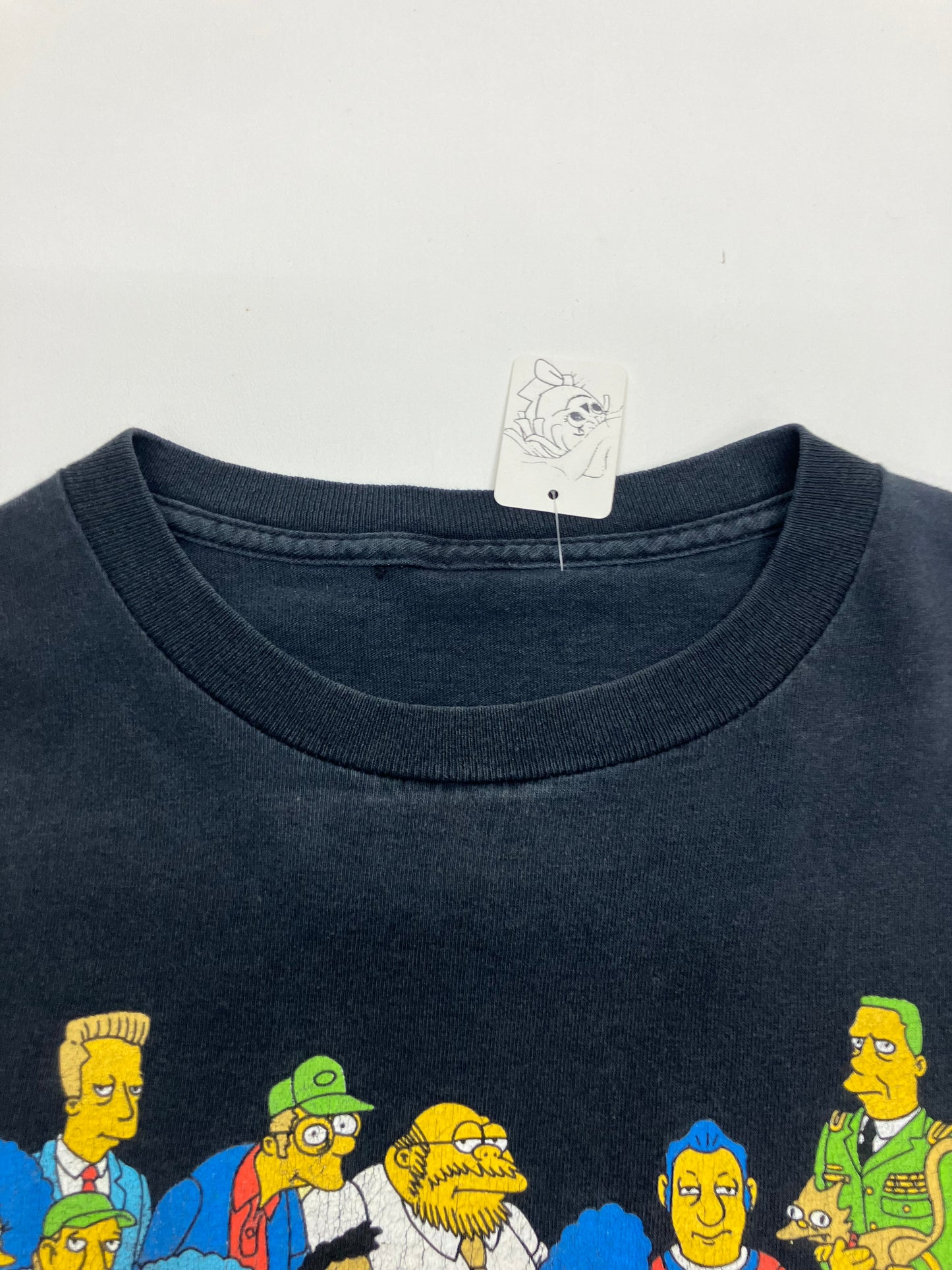 Y2K 2007 Simpsons All Characters Graphic Tee