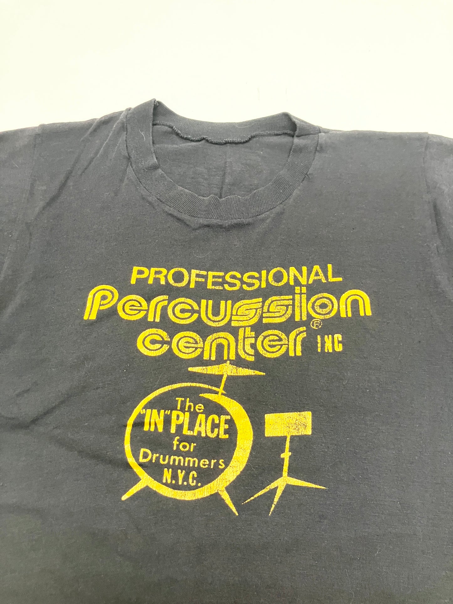 Vintage 70s NYC Drummer Percussion Tee