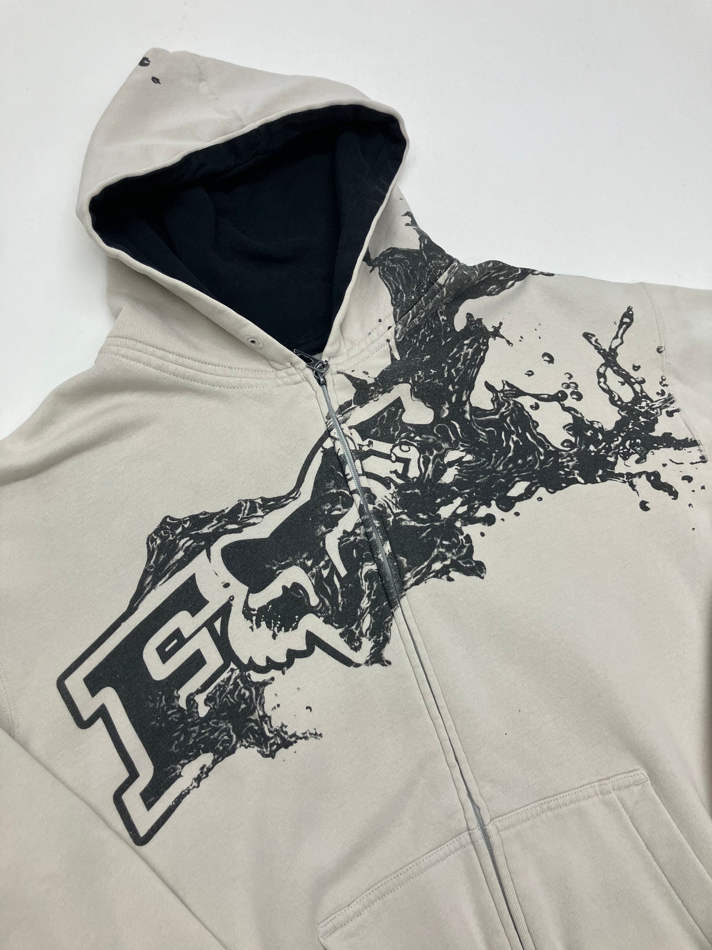 Y2K Fox Motocross Zip up Hoodie