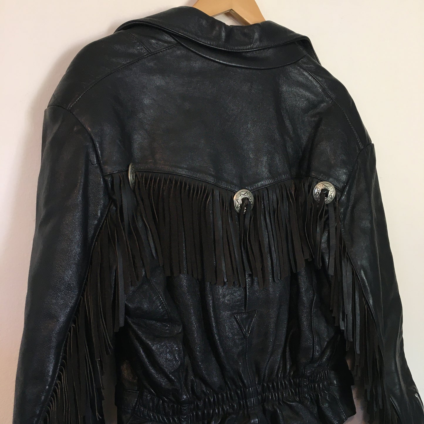 Vintage Leather Fringe Jacket