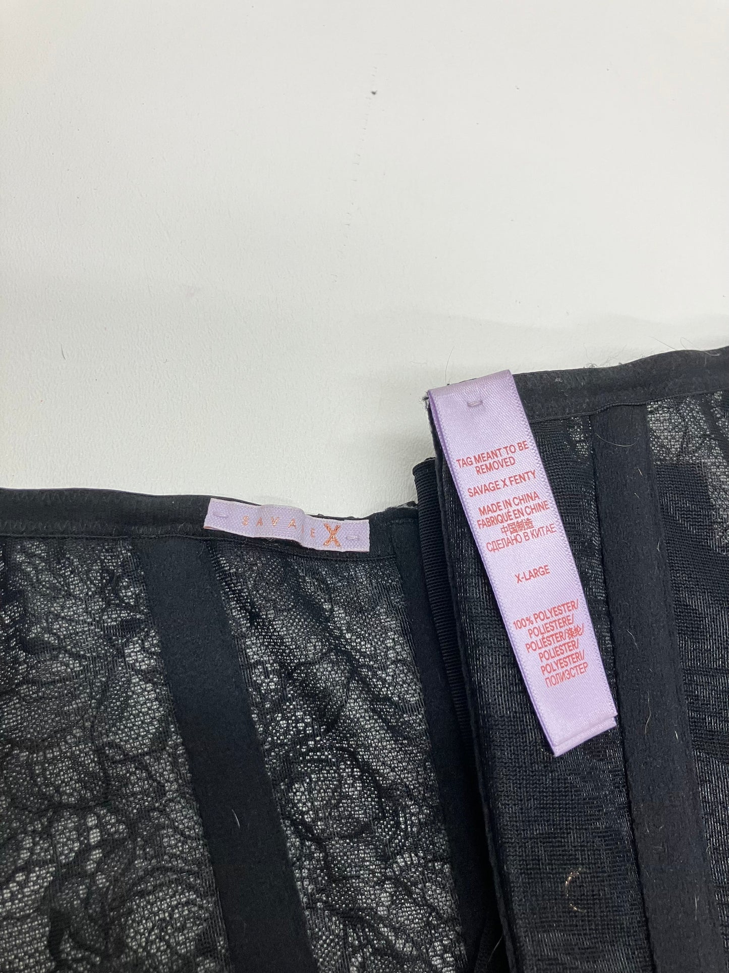 Savage X Fenty Black Corset Top