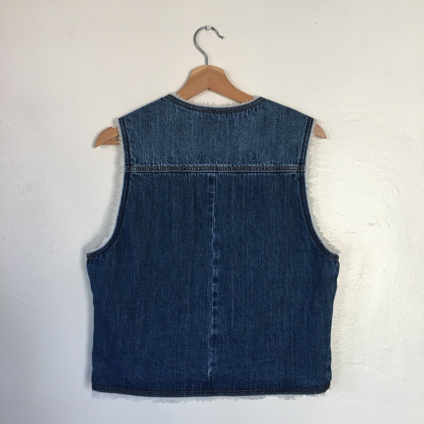 Denim Sherpa Vest