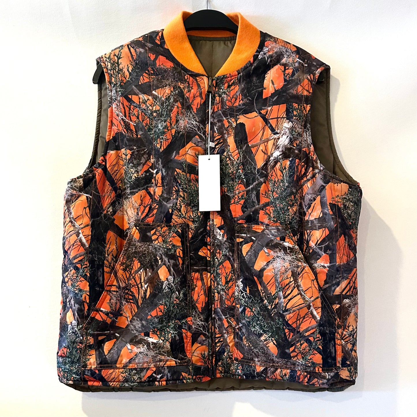 “Fucking Awesome” Reversible Orange Camo Vest