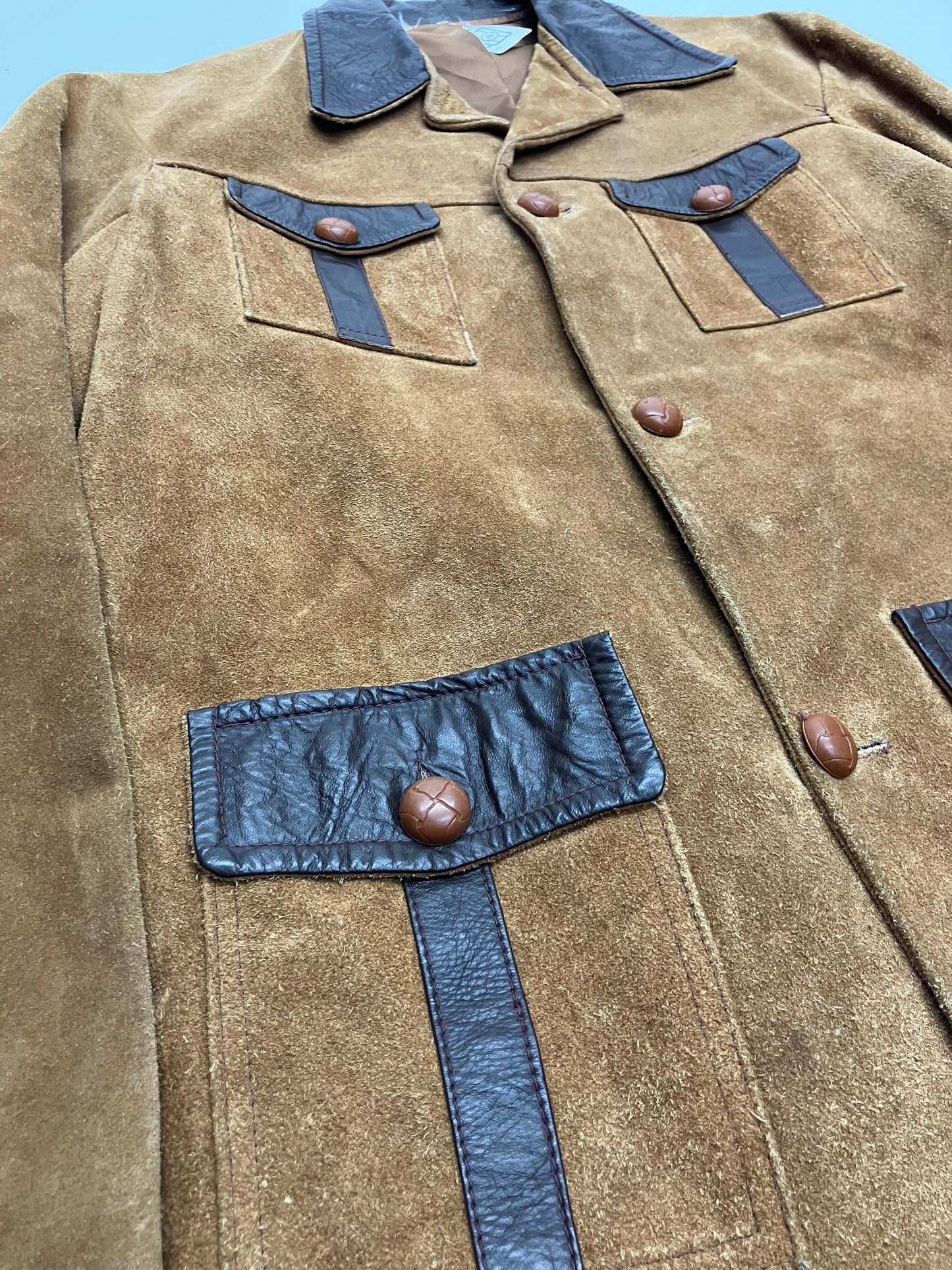 Vintage 1970's Genuine Suede Leather Jacket