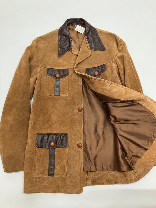 Vintage 1970's Genuine Suede Leather Jacket