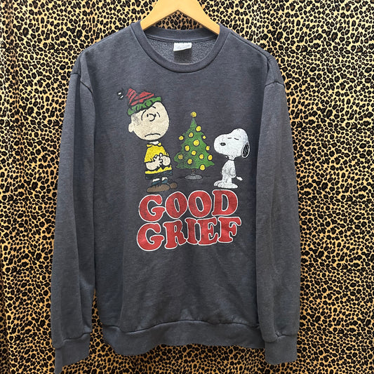 Vintage Peanuts Xmas “Good Grief” Sweater