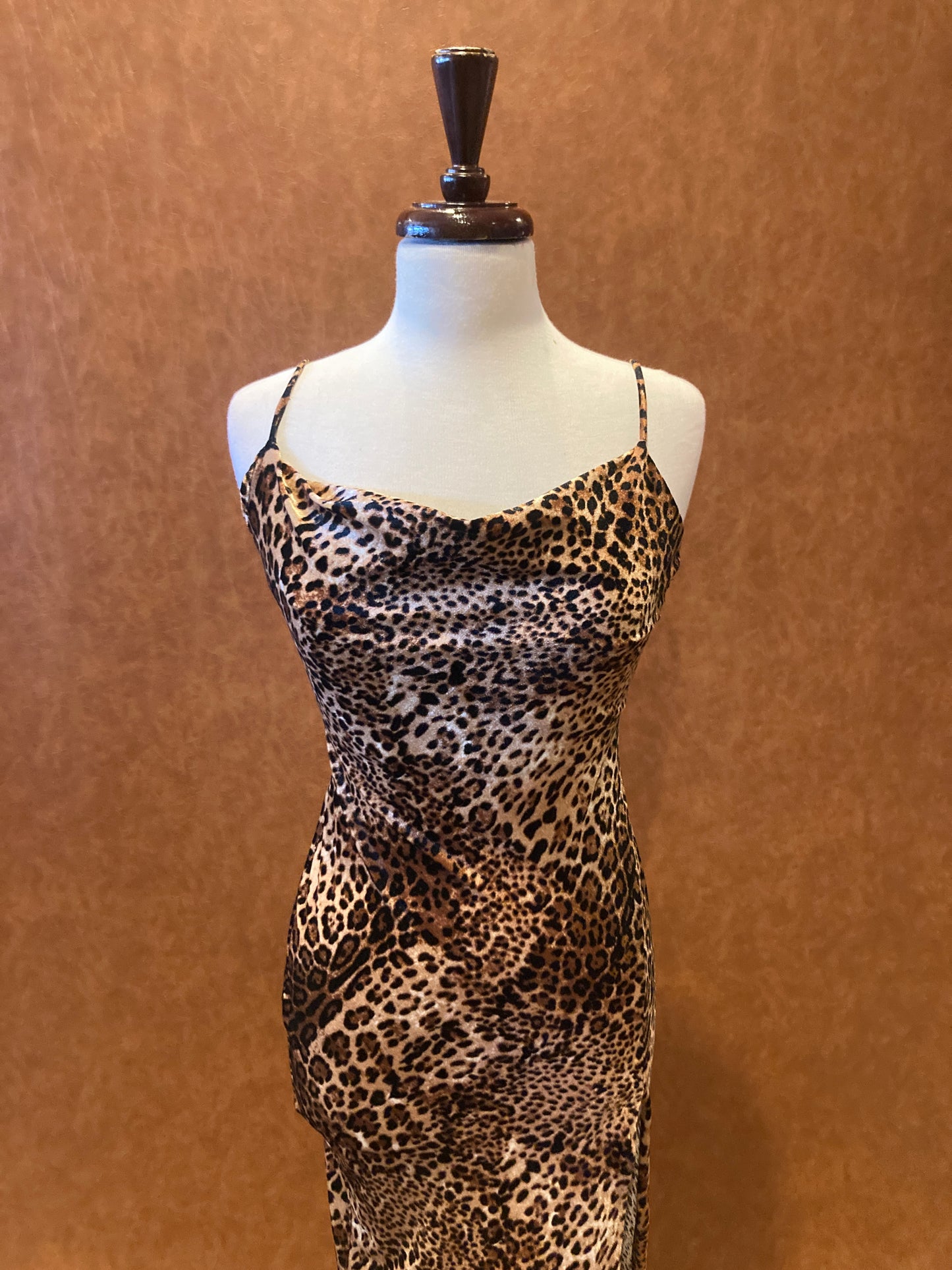 Velvet Leopard Dress