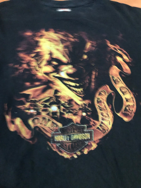 Harley Davidson flame graphic tee