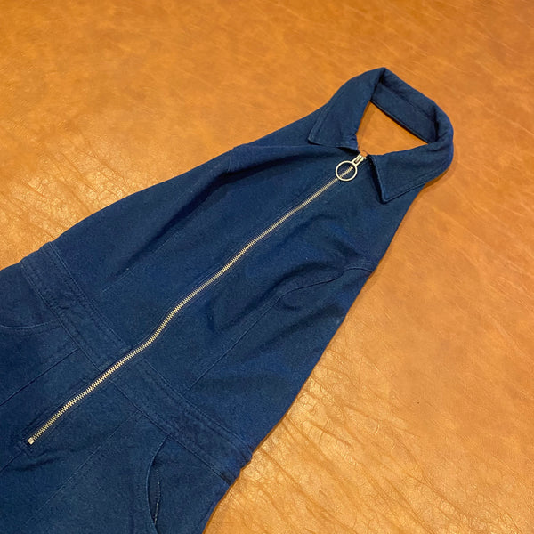 Denim halter romper